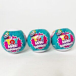 MINI BRANDS 5 Surprise Toy Capsule Collectible Toy by ZURU Set of 3 NEW